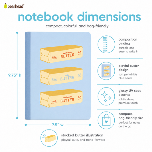 Retro Butter Composition Notebook