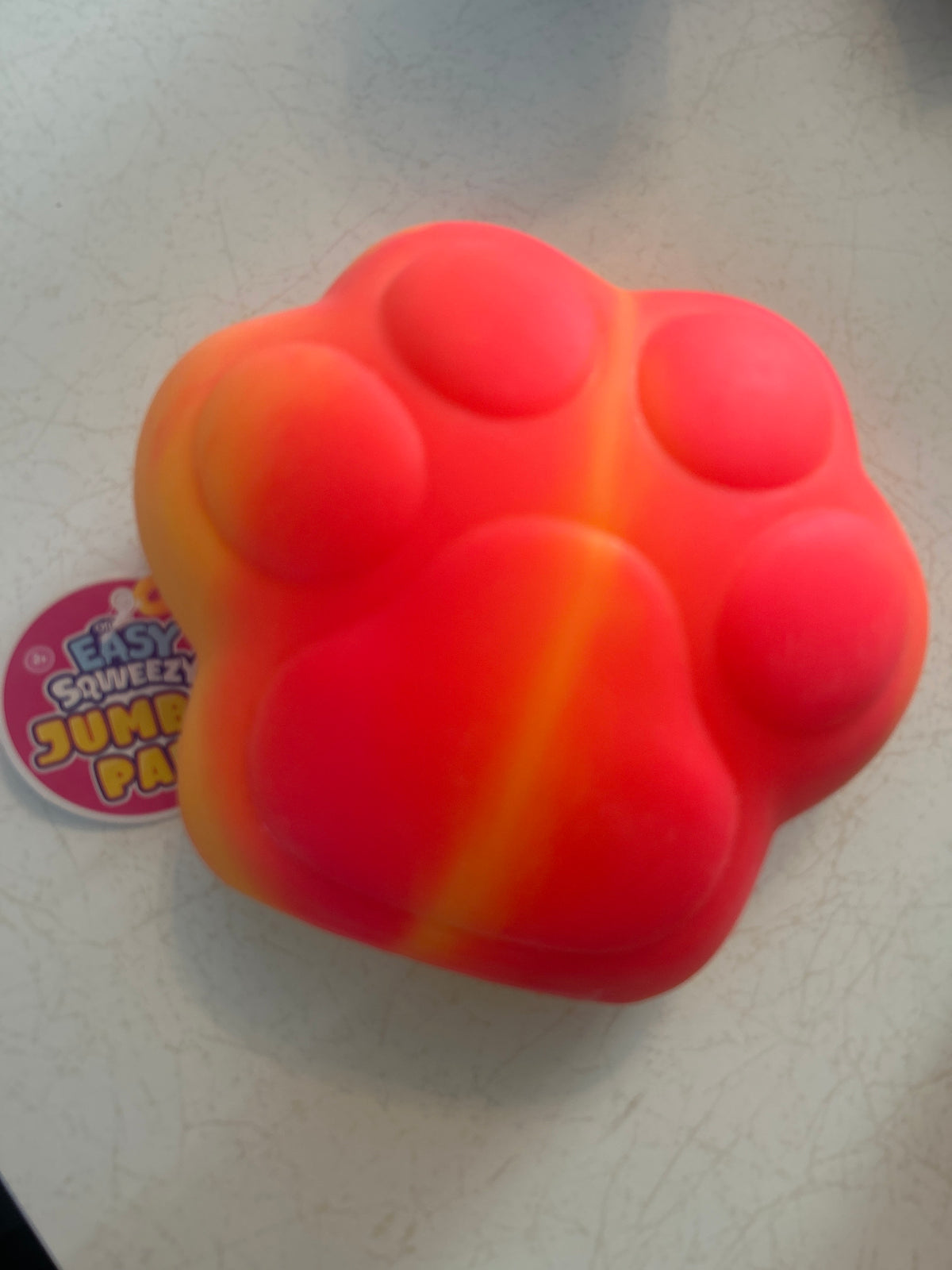 ORB Easy Sqweezy Jumbo Paw Orange Swirl