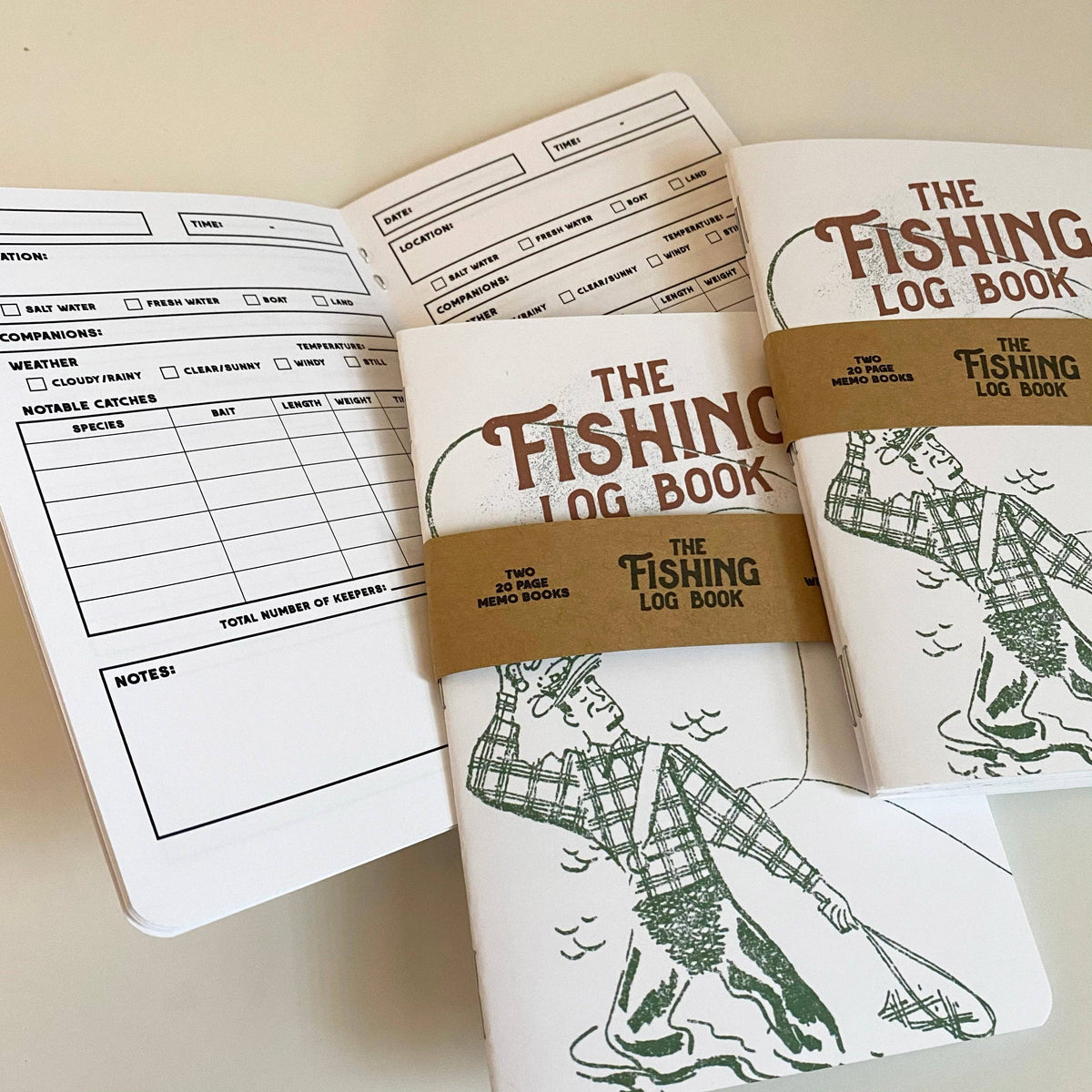 Fishing Log Book - 20-page book - Record best catches