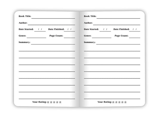 Book Club Log Book - 5x7 - Book Lover’s Journal