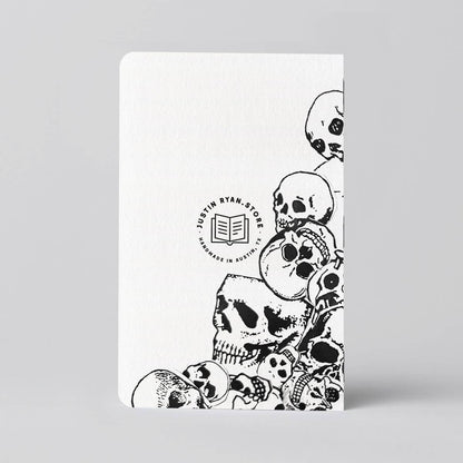 Grim Skull Mound Notebook/Journal Collage Grunge Style