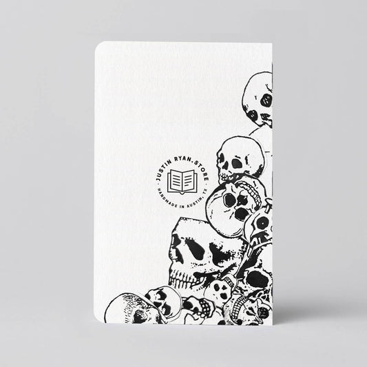 Grim Skull Mound Notebook/Journal Collage Grunge Style