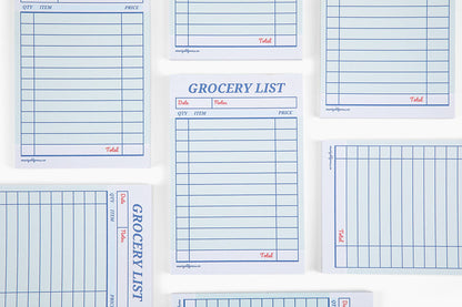 Guest Check Notepad Grocery List 