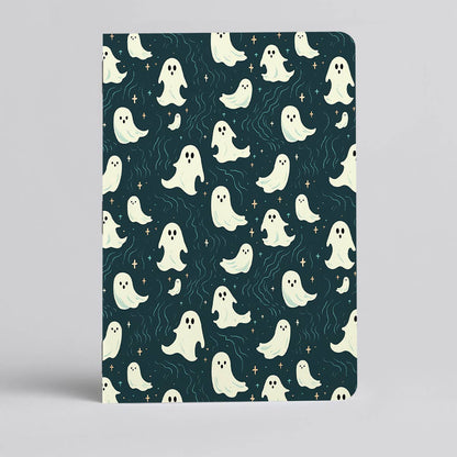 Friendly Ghost Notebook/Journal - Cute Ghost Pattern