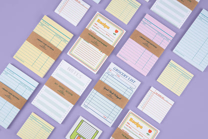 Library Card Post-It ® Sticky Notes - Yellow