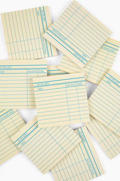 Library Card Post-It ® Sticky Notes - Yellow