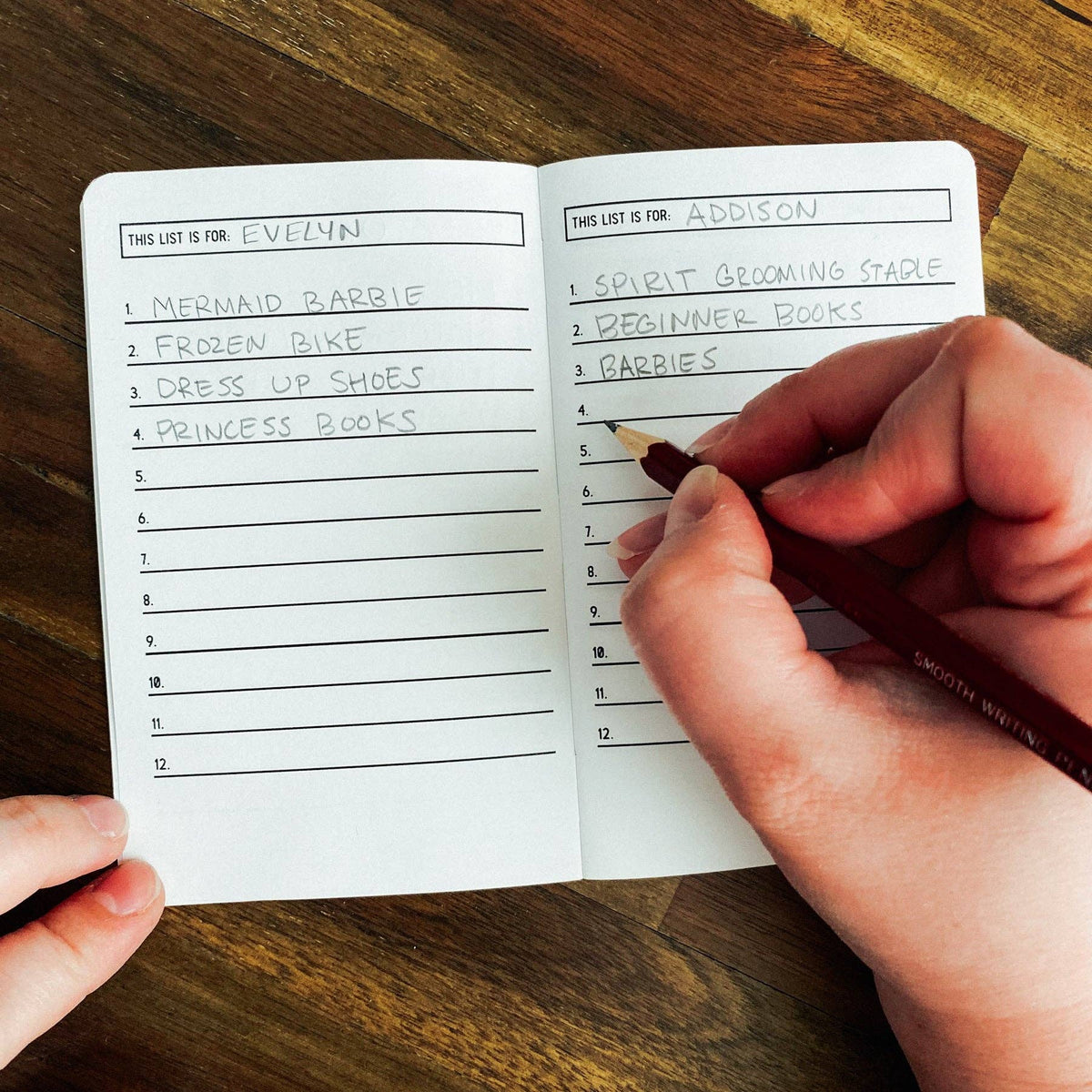 Christmas List Log Book - 24-page pocket sized logbook