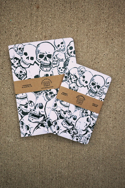 Grim Skull Mound Notebook/Journal Collage Grunge Style