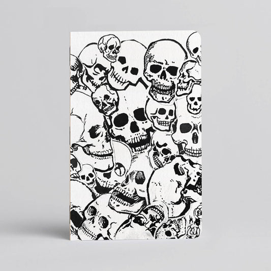 Grim Skull Mound Notebook/Journal Collage Grunge Style
