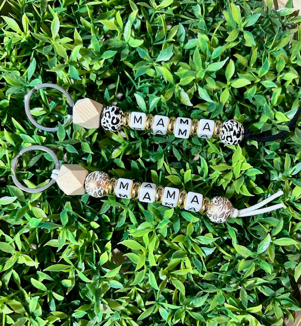 Keychain Charm - Mama (Beaded)