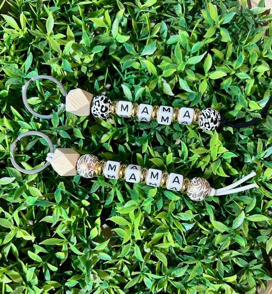 Keychain Charm - Mama (Beaded)