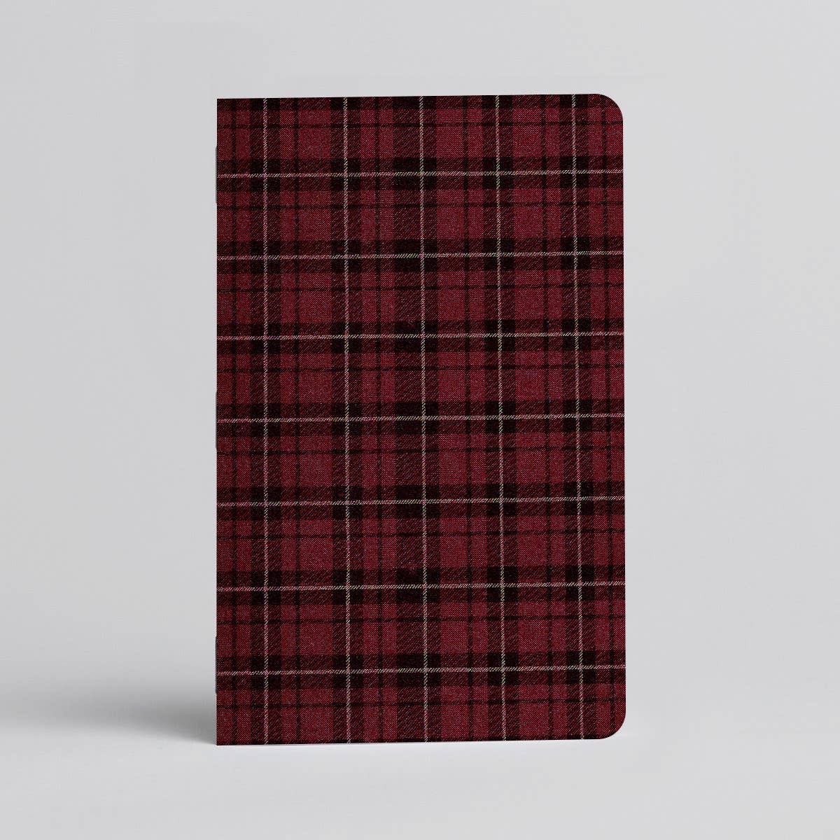 Fireside Plaid Notebook/Journal - Red flannel