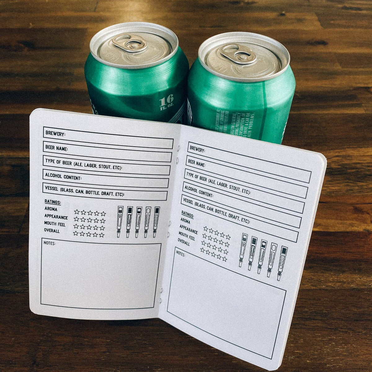 Beer Log Book - 20-page book - Review your beer tasting